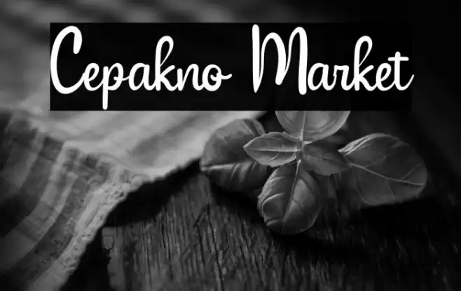 Cepakno Market Font examples