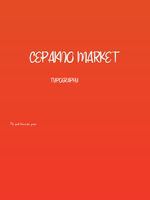 Cepakno Market Poster