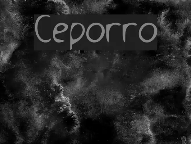 Ceporro Font examples
