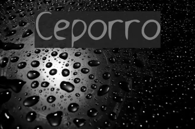 Ceporro Font examples