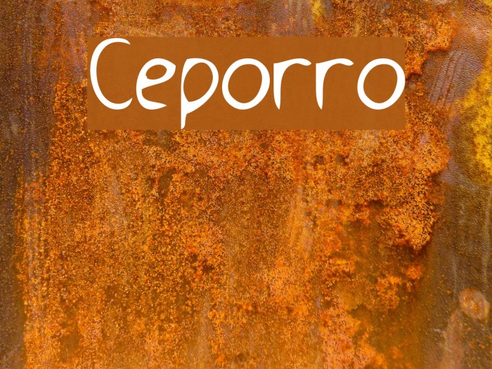 Ceporro Font examples