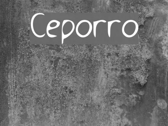 Ceporro Font examples