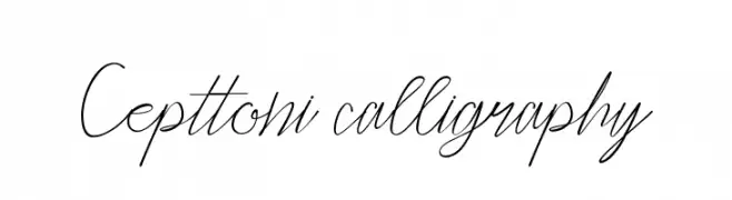 Cepttoni calligraphy  Fuentes Gratis Descargar