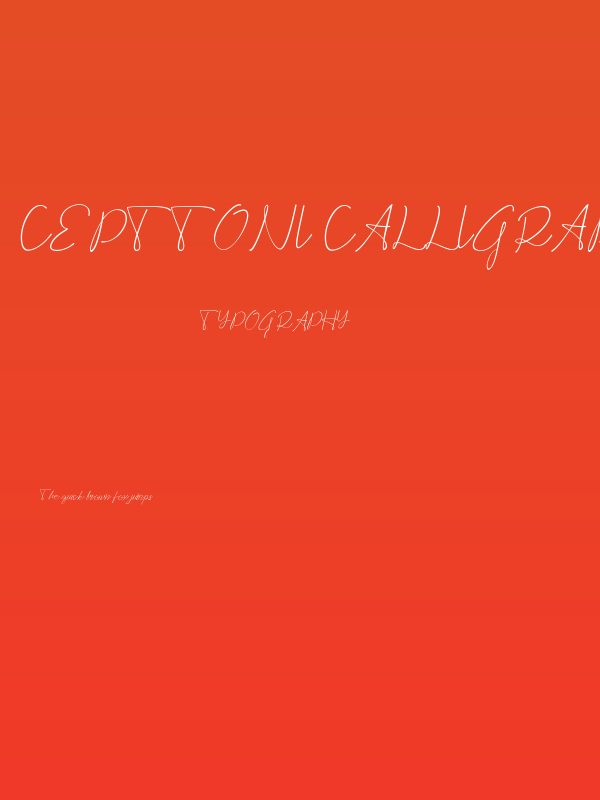 Cepttoni calligraphy Poster
