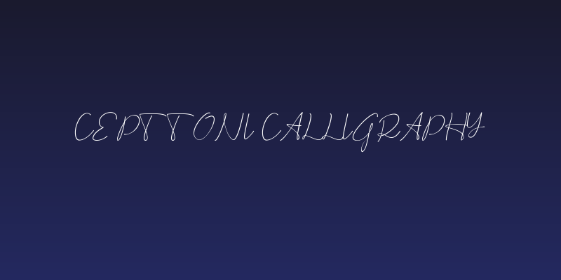 Cepttoni calligraphy Social Header