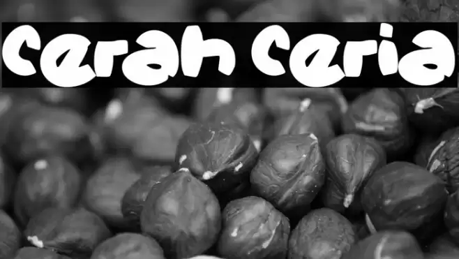 Cerah Ceria Font examples