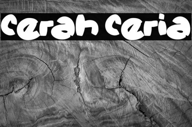 Cerah Ceria Font examples