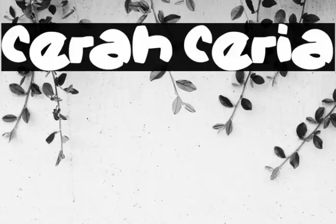 Cerah Ceria Font examples
