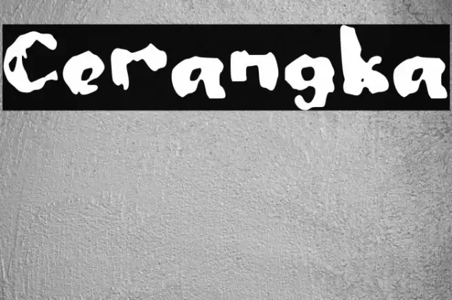 Cerangka Font examples