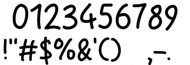 Cerayon Font OTHER CHARS