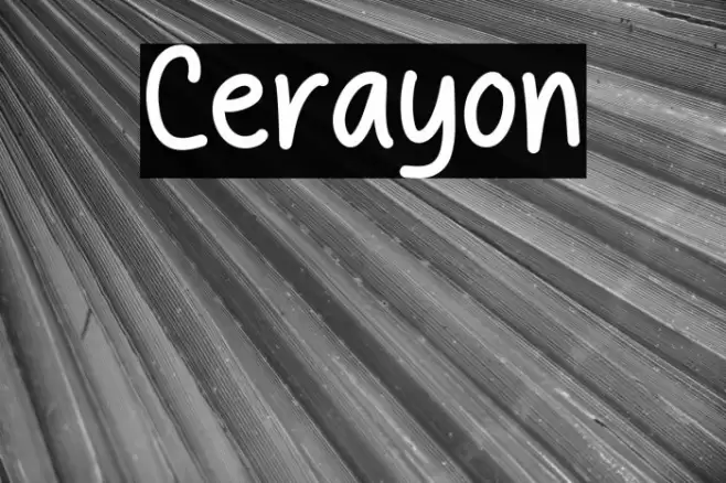 Cerayon Font examples
