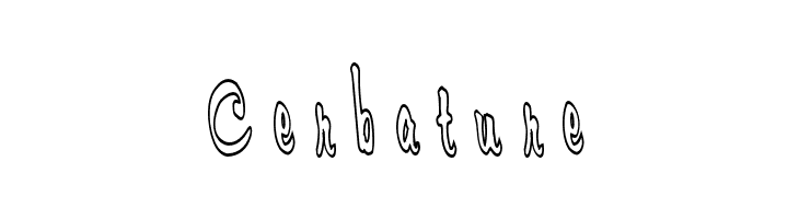 Cerbature  baixar fontes gratis