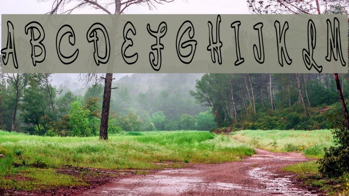 Cerbature Font examples