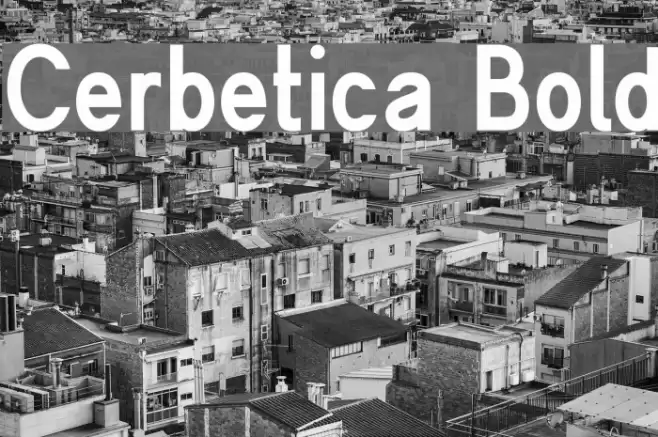 Cerbetica Bold Font examples