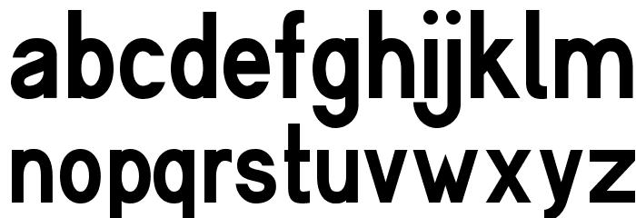 Cerbetica Bold Font LOWERCASE