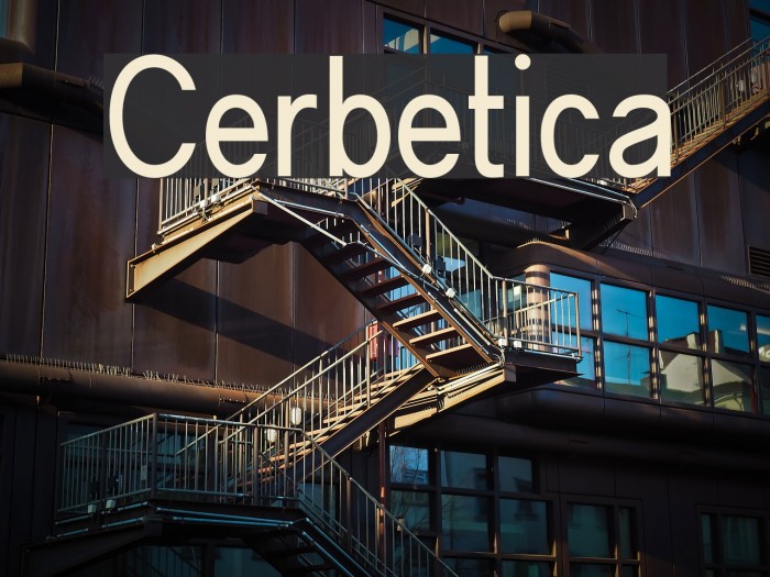 Cerbetica Font examples