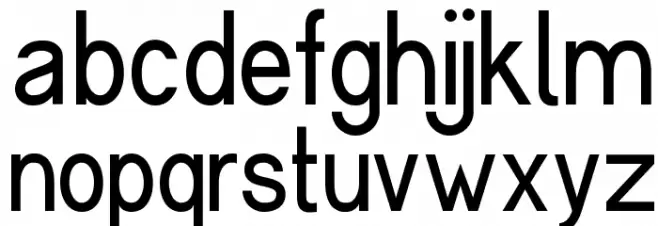 Cerbetica फ़ॉन्ट लोअरकेस