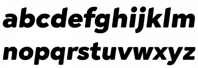Cerco DEMO Black Italic フォント 小文字