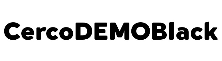 Cerco DEMO Black  baixar fontes gratis