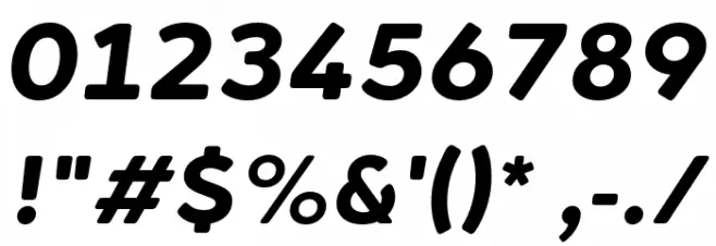 Cerco DEMO Bold Italic Font OTHER CHARS