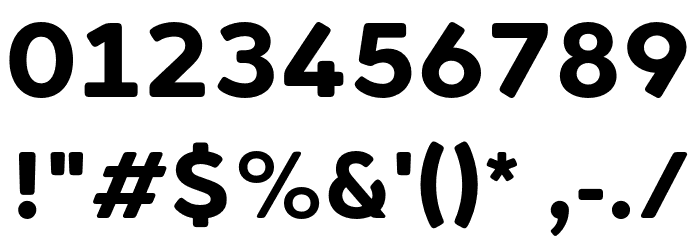 Cerco DEMO Bold Font OTHER CHARS