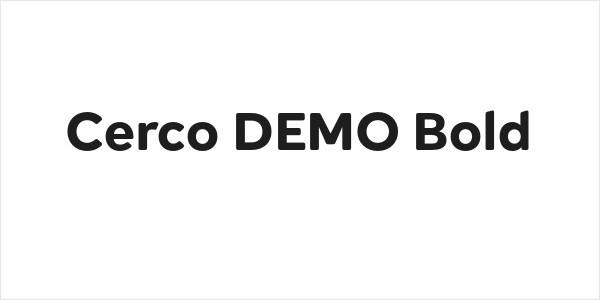 Cerco DEMO Bold Logo