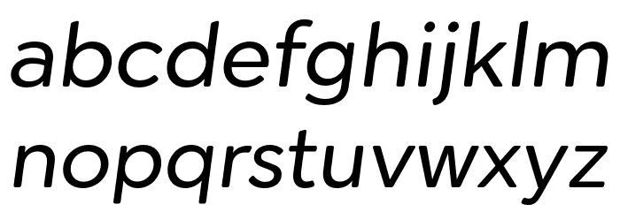 Cerco DEMO Italic Font LOWERCASE