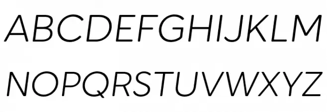 Cerco DEMO Light Italic Polices MAJUSCULES