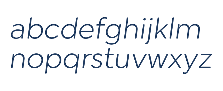 Cerco DEMO Light Italic Lowercase