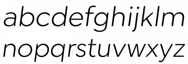 Cerco DEMO Light Italic 字体 小写