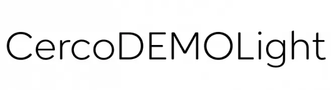 Cerco DEMO Light  Frei Schriftart Herunterladen