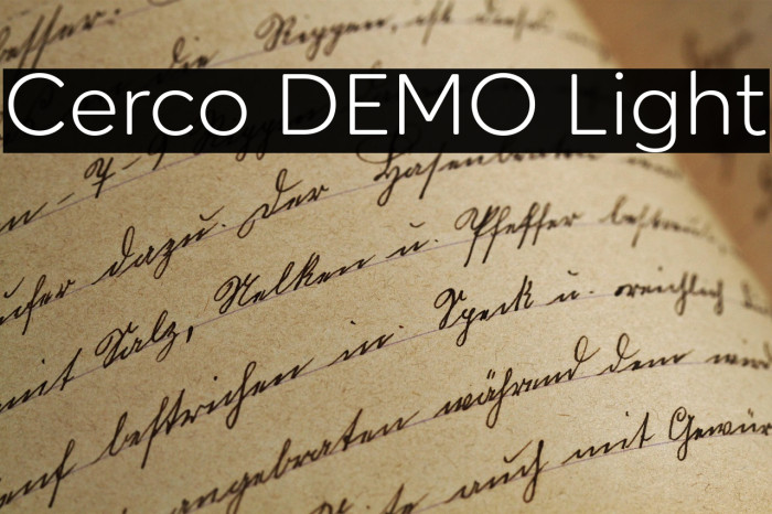 Cerco DEMO Light Example 1