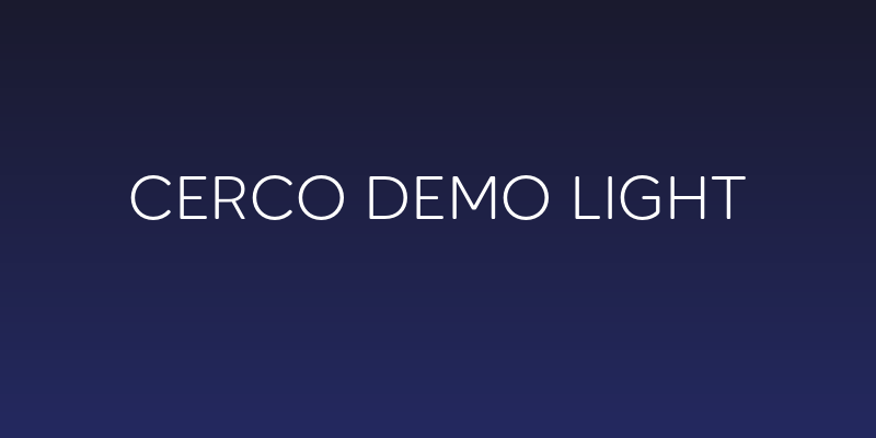 Cerco DEMO Light Social Header