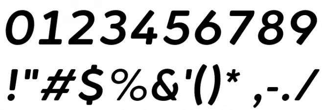 Cerco DEMO Medium Italic Font OTHER CHARS