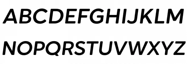 Cerco DEMO Medium Italic Schriftart Groß