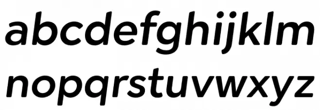 Cerco DEMO Medium Italic Font LOWERCASE
