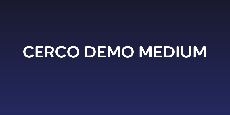 Cerco DEMO Medium Social Header