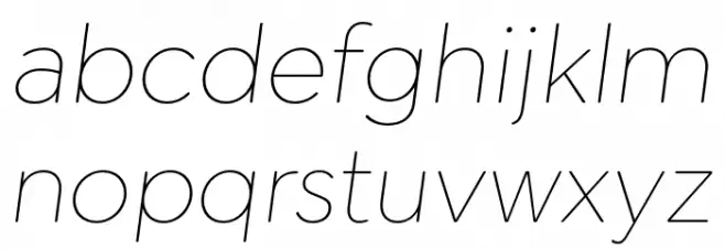 Cerco DEMO Thin Italic Caratteri MINUSCOLO