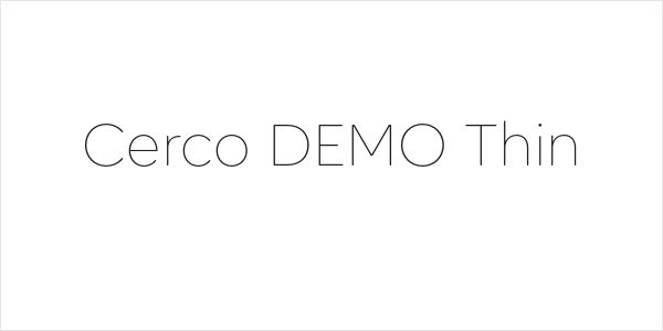 Cerco DEMO Thin Logo
