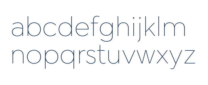 Cerco DEMO Thin Lowercase