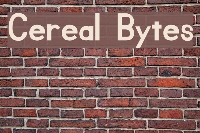 Cereal Bytes Example 2