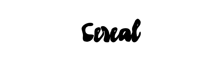 Cereal  font caratteri gratis