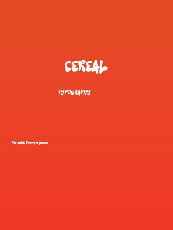 Cereal Poster