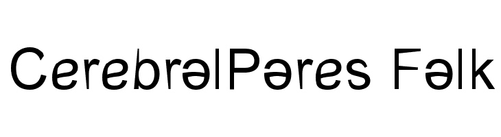 CerebralPares Falk Font