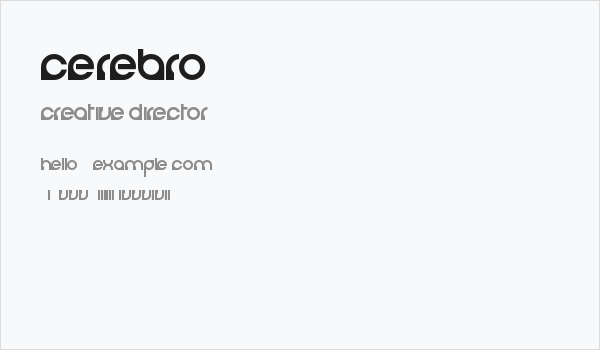 Cerebro Business Card