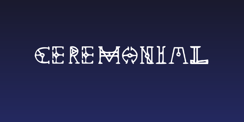 Ceremonial Social Header