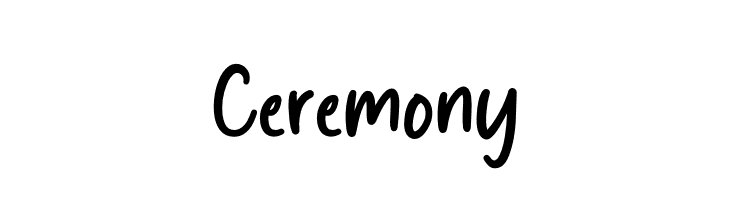 Ceremony  Скачать бесплатные шрифты