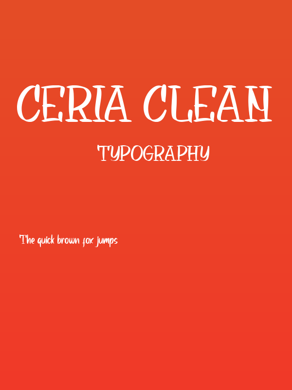 Ceria Clean Poster