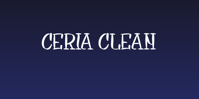 Ceria Clean Social Header
