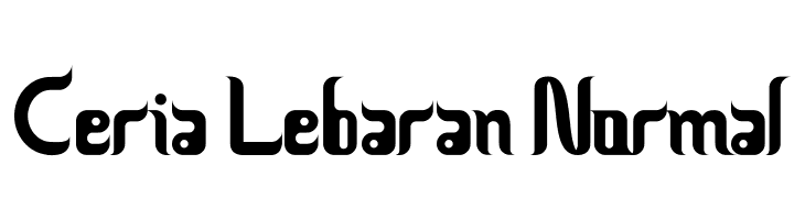 Ceria Lebaran Normal  baixar fontes gratis